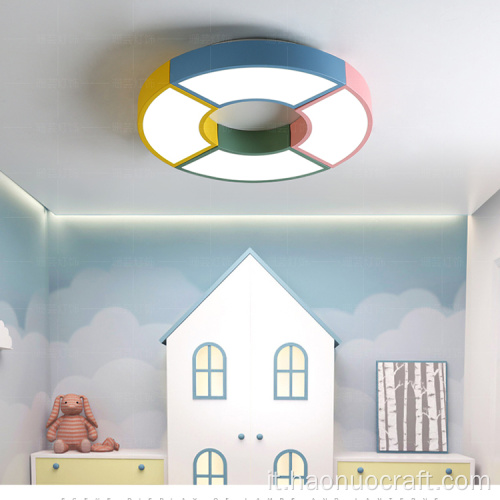 plafoniera a LED per cameretta dei bambini moderna rotonda calda